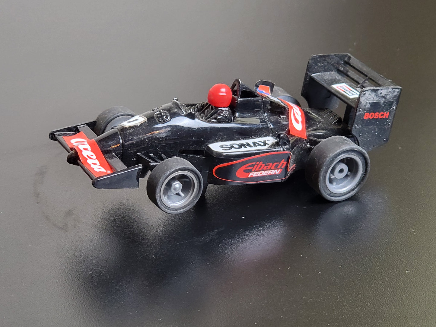 Carrera Profi Car Racing F1 Sonax schwarz Auto Rennwagen Vintage Slotcar 1:24