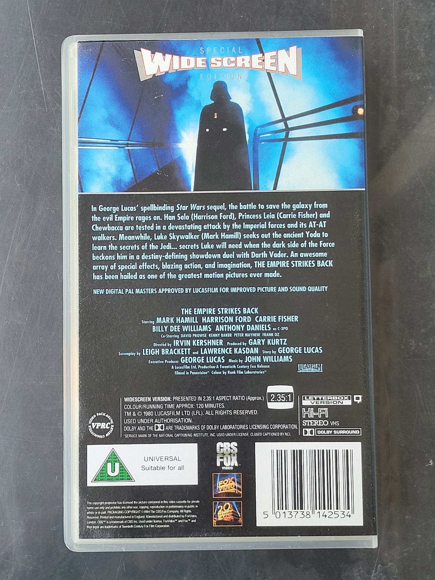 Star Wars – The Empire Strikes Back VHS – Special Widescreen Edition Englisch Vintage