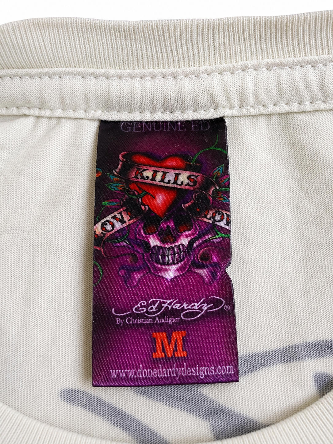 Vintage Ed Hardy T-Shirt Rhinestone Y2K Christian Audigier Tattoo Eagle