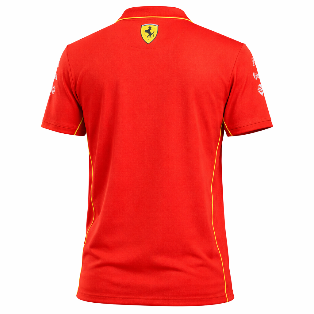 PUMA Scuderia Ferrari F1 Polo Shirt mit Reißverschluss Rot Gr. XL Neu Baumwolle