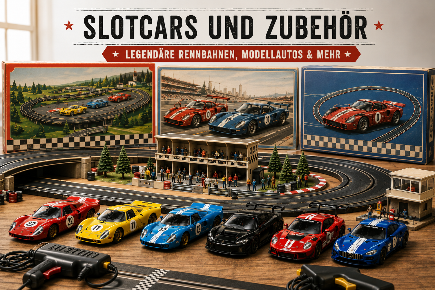 Klassische Spielzeug-Marken wie Carrera, Gama und Stabo - legendäre Rennbahnen, Modellautos und Vintage-Spielzeug von Kultmarken.
