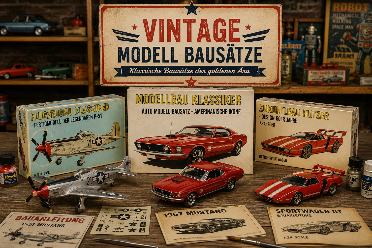 Vintage Modell Bausätze