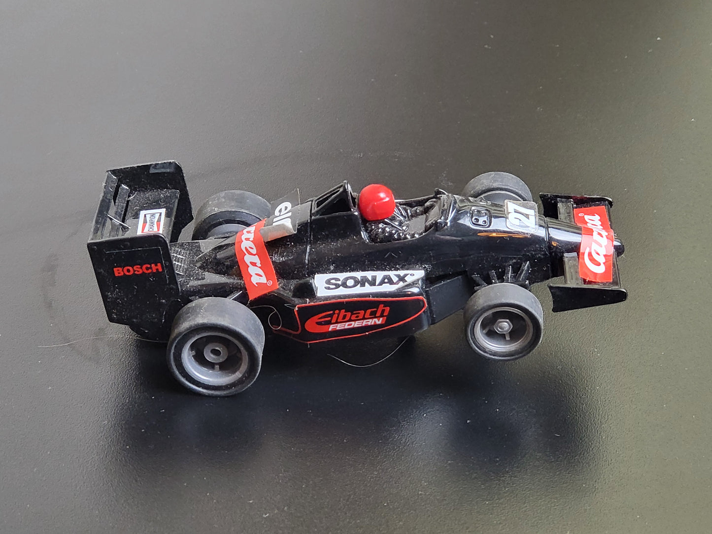 Carrera Profi Car Racing F1 Sonax schwarz Auto Rennwagen Vintage Slotcar 1:24