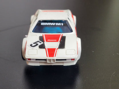 Carrera Profi Car Racing BMW M1 weiß Slot Car 1:40 Auto Rennwagen Vintage