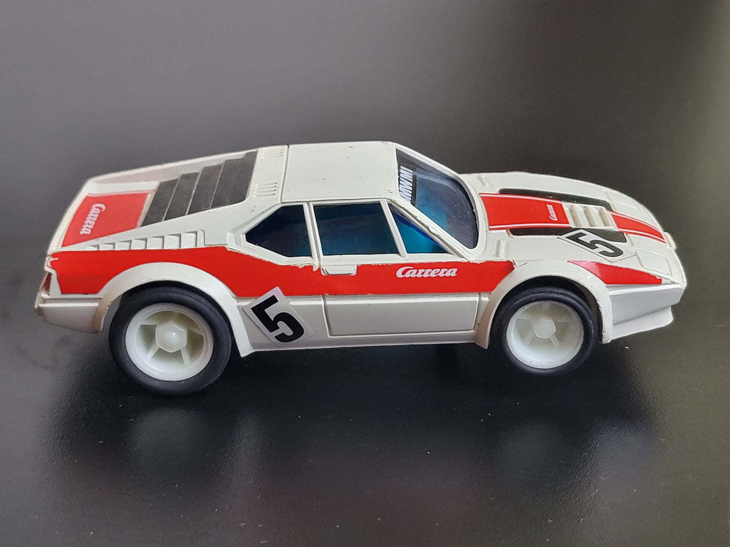 Carrera Profi Car Racing BMW M1 weiß Slot Car 1:40 Auto Rennwagen Vintage