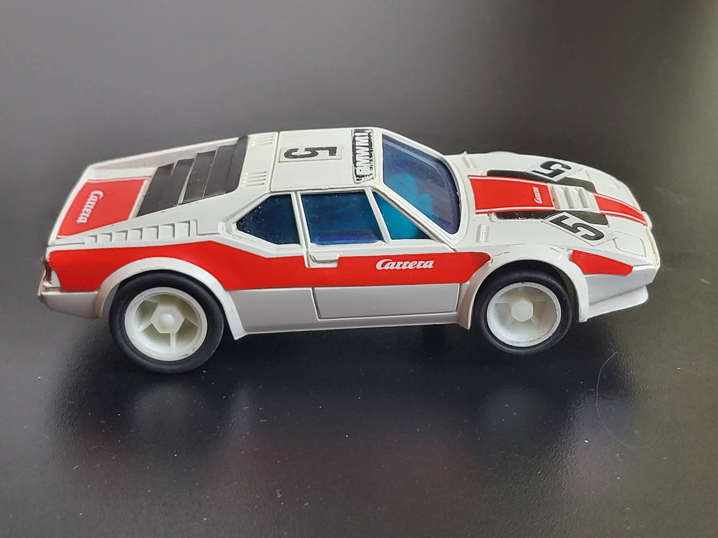 Carrera Profi Car Racing BMW M1 weiß Slot Car 1:40 Auto Rennwagen Vintage