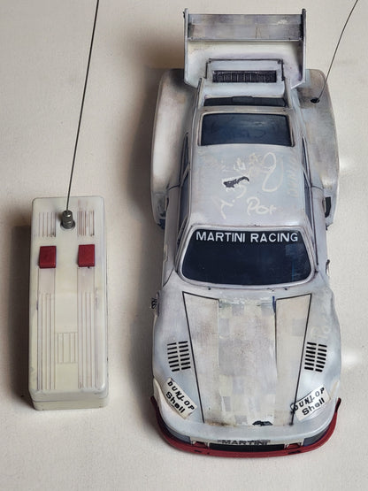Asahi Porsche 935 Turbo Martini Racing RC Auto 2 Kanal Funk Vintage Spielzeug
