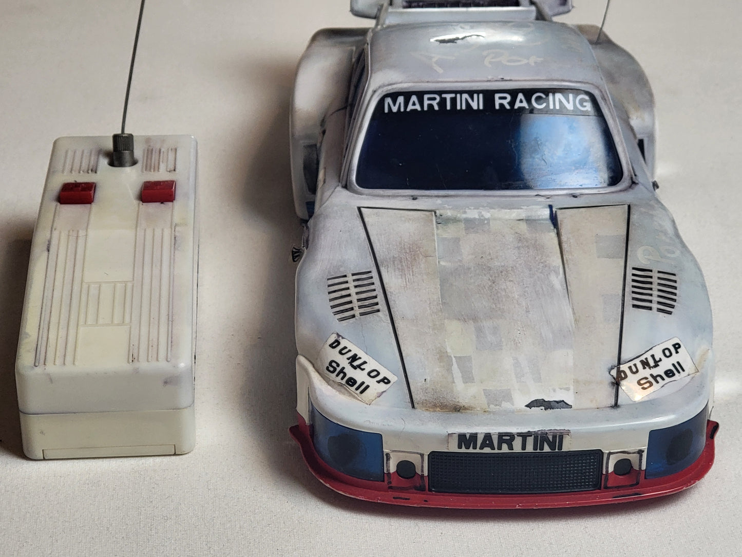 Asahi Porsche 935 Turbo Martini Racing RC Auto 2 Kanal Funk Vintage Spielzeug