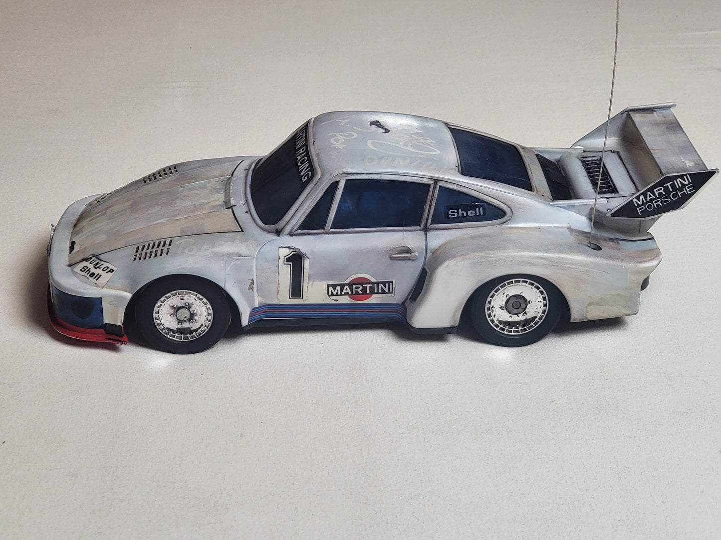 Asahi Porsche 935 Turbo Martini Racing RC Auto 2 Kanal Funk Vintage Spielzeug