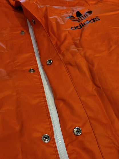 Real Vintage adidas Regenjacke 70er 80er Orange Trefoil Windbreaker Jacke Retro