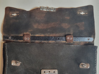 Alte Leder Tasche 30er 40er Jahre Vintage Aktentasche Antik Ledertasche