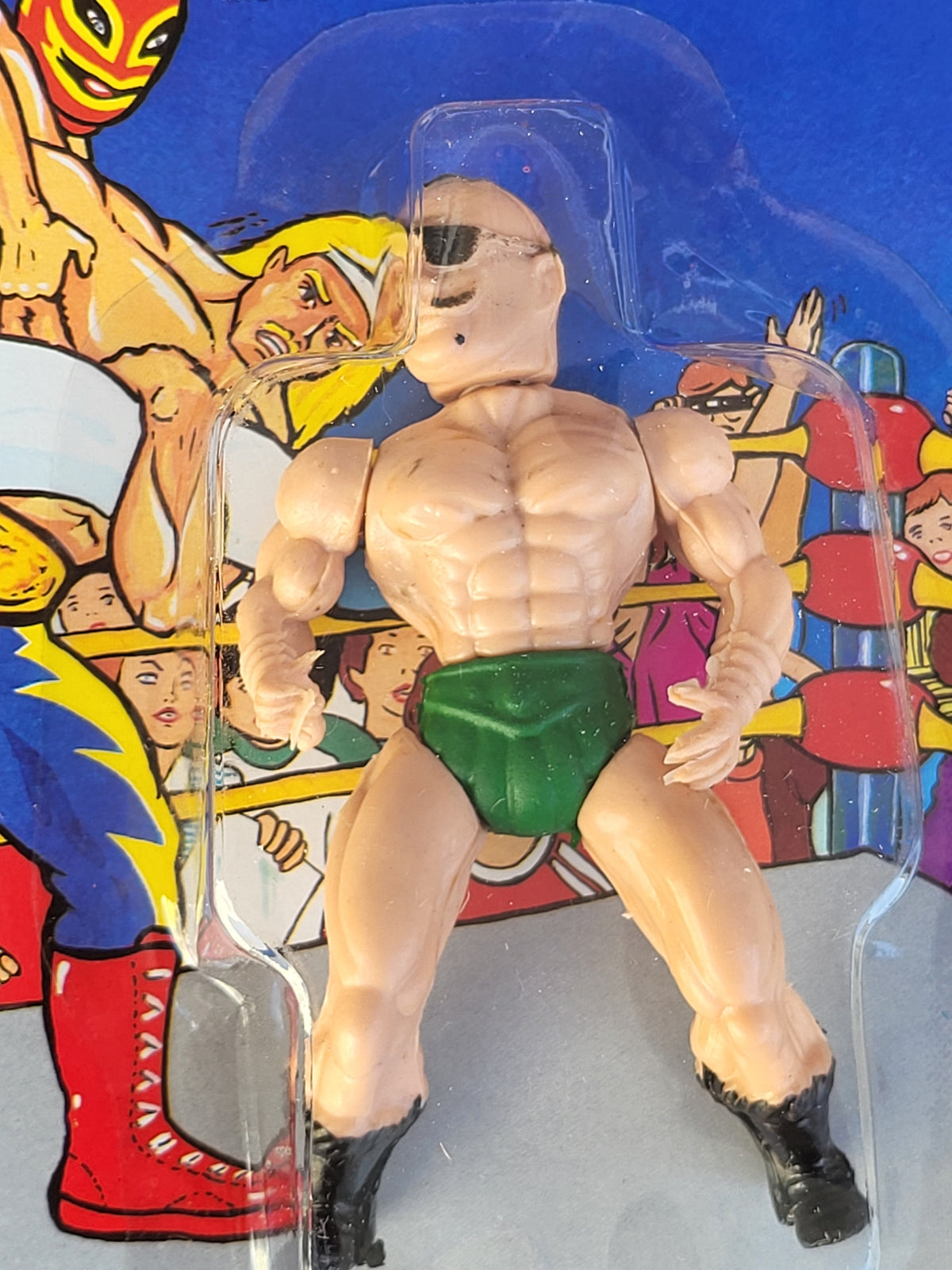 Vintage Bootleg Wrestling Figur Wrestling Champions in OVP Unpunched 90er MOC