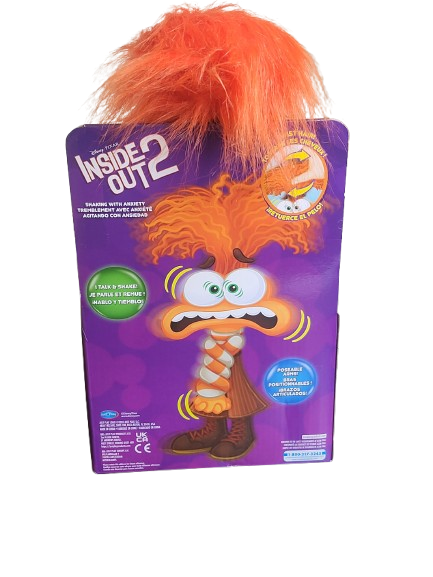 Disney Pixar Alles steht Kopf 2 Zweifel Anxiety Plüschfigur sprechend NEU OVP