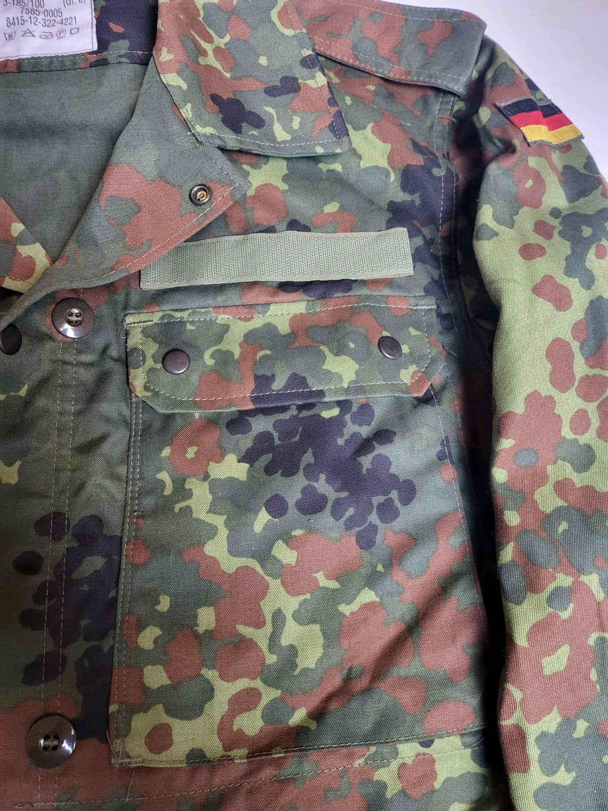 Original Bundeswehr Feldbluse Flecktarn Gr. 7 – Neuware – Original BW