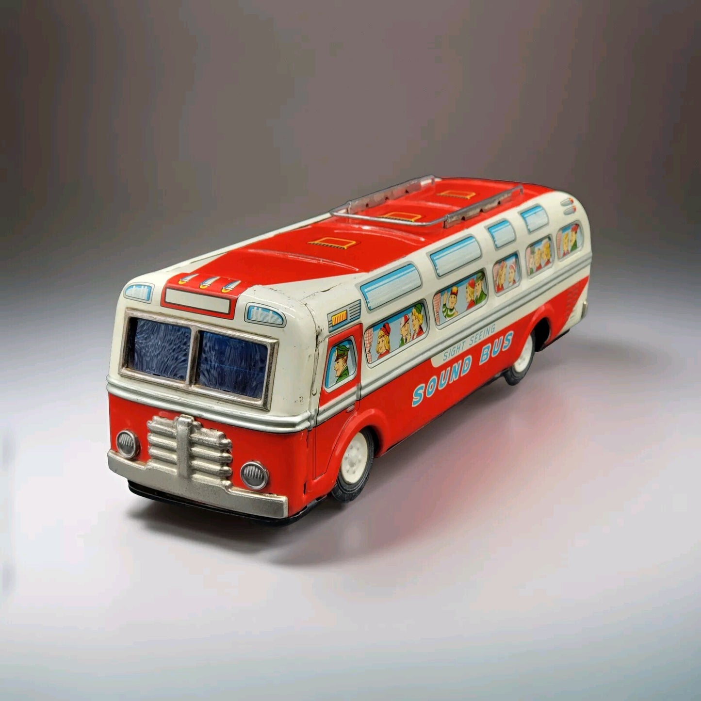 Vintage TM Masudaya Sound Bus – Japanisches Blechspielzeug aus den 60er Jahren