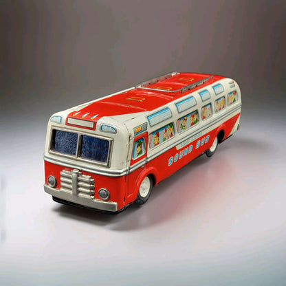 Vintage TM Masudaya Sound Bus – Japanisches Blechspielzeug aus den 60er Jahren