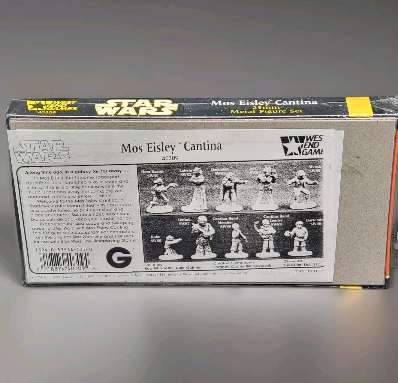 West End Games Star Wars 1981 Mos Eisley Cantina Neu OVP Verschweißt Grenadier