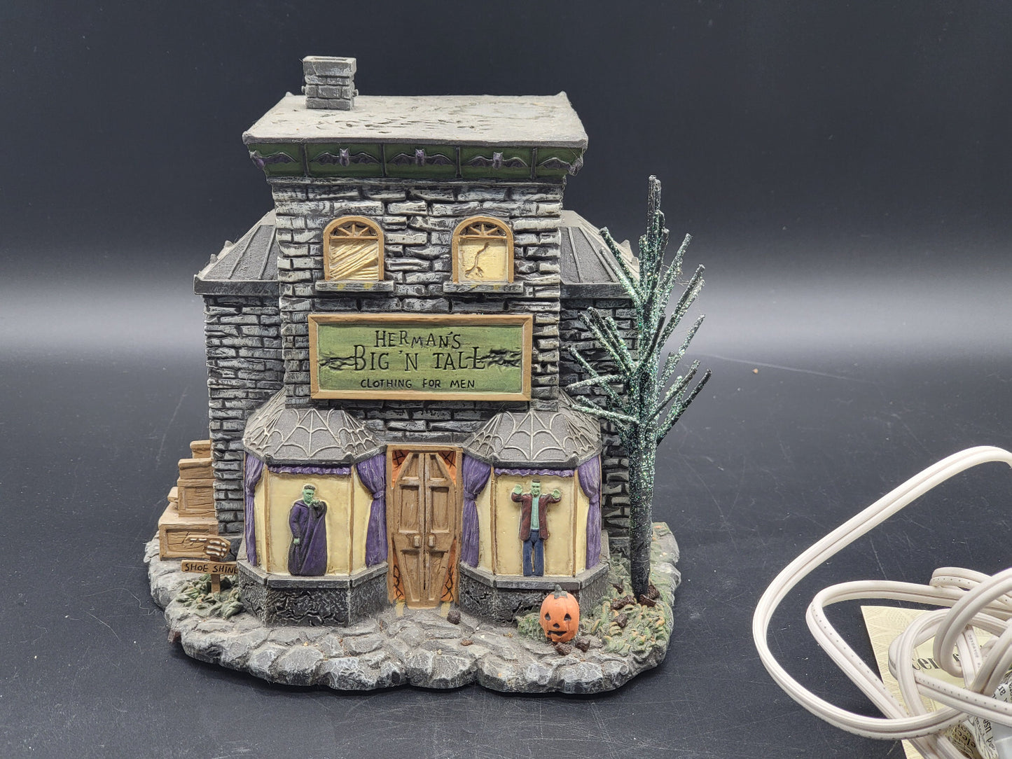 Hawthorne Village The Munsters Herman's Big 'n Tall Gebäude mit Beleuchtung Vintage