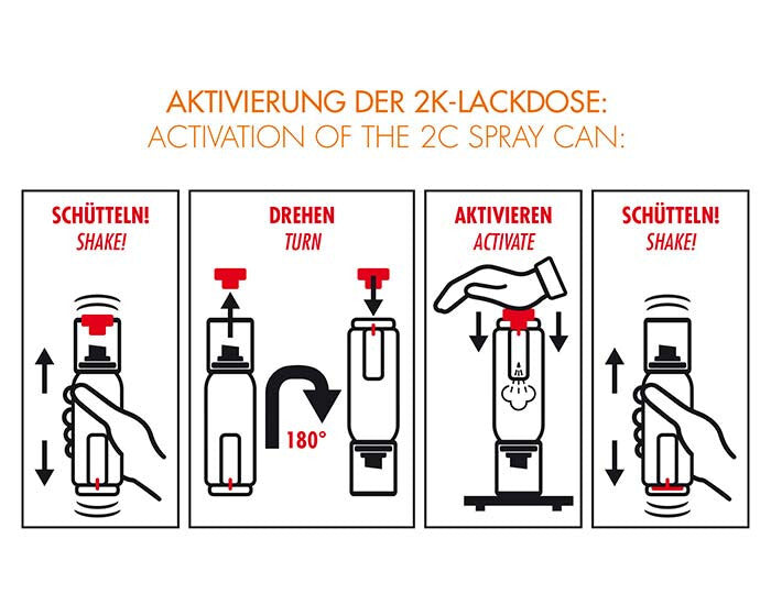 Auspuff 2K Lackspray Schwarz Glänzend FOLIATEC 250ml Thermolack Spray Lack