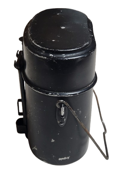 Original WW II Kochgeschirr M31 – Aluminium – schwarz – 2. Weltkrieg Feldgeschirr