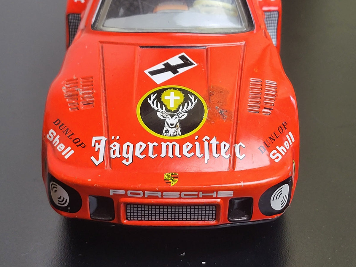 Taiyo Jägermeister Porsche Rennwagen Blechspielzeug Vintage Japan Spielzeug