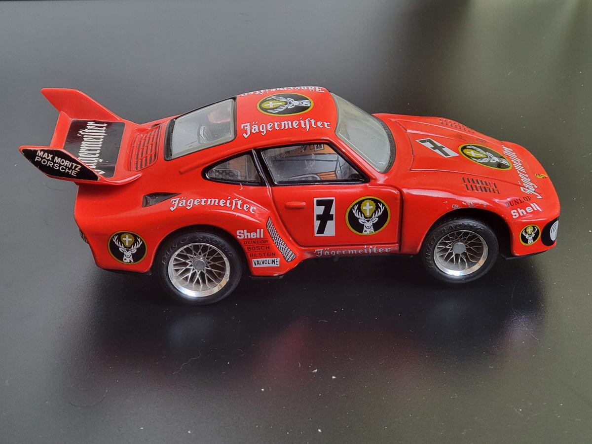 Taiyo Jägermeister Porsche Rennwagen Blechspielzeug Vintage Japan Spielzeug