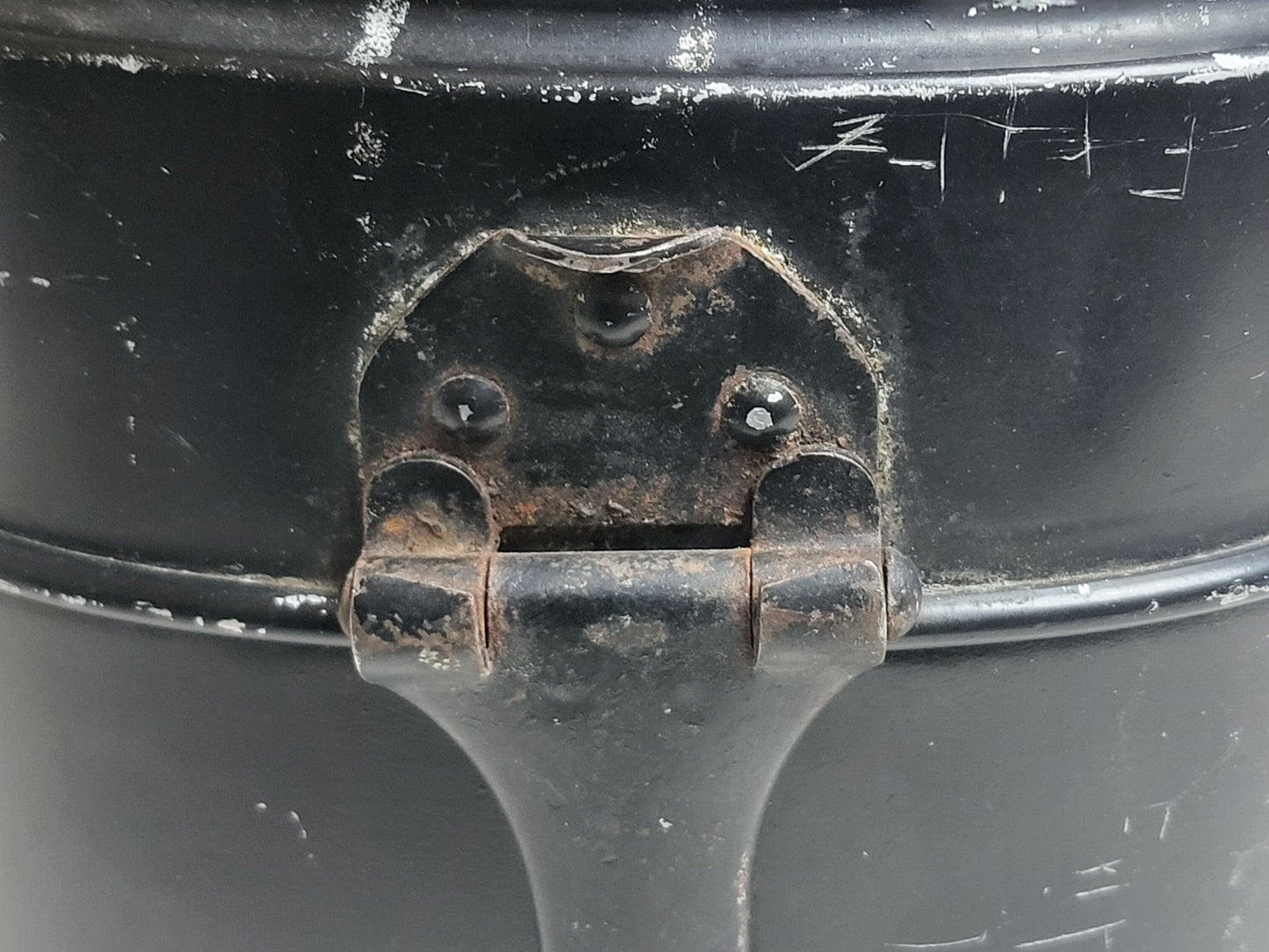 Original WW II Kochgeschirr M31 – Aluminium – schwarz – 2. Weltkrieg Feldgeschirr