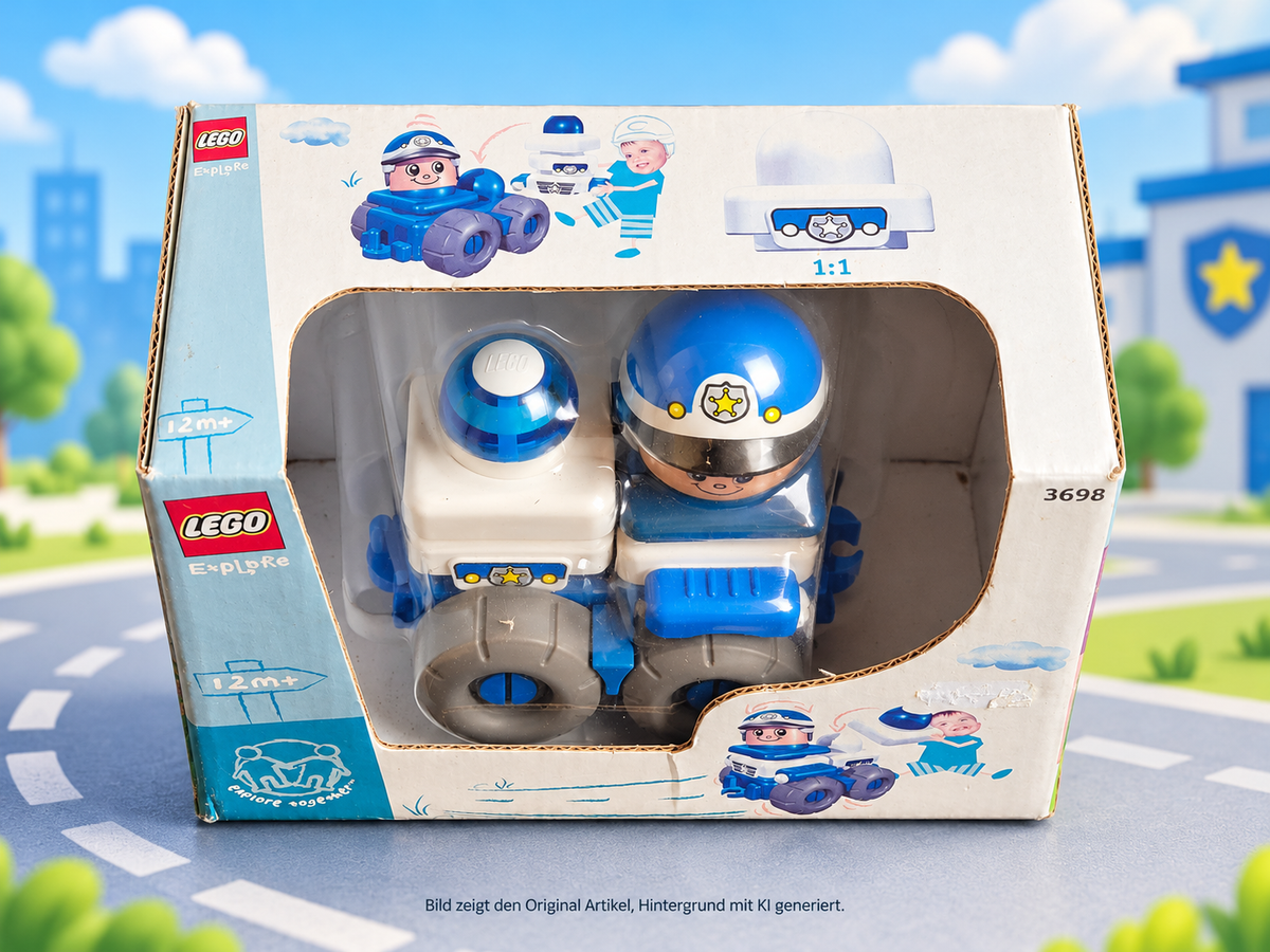 LEGO Explore 3698 Polizeiauto Polizei 2003 NEU OVP ungeöffnet Vintage