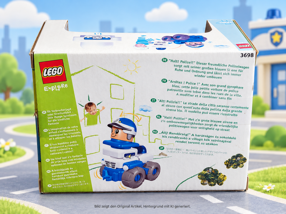 LEGO Explore 3698 Polizeiauto Polizei 2003 NEU OVP ungeöffnet Vintage