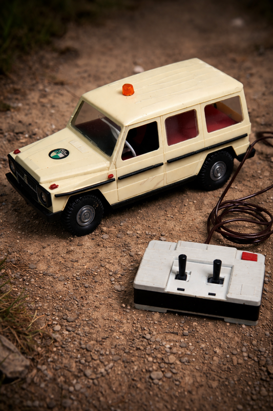 DDR Spielzeug Jeep PUCH G6 kabelgesteuert – VEB Anker PIKO, gebraucht, Maßstab 1:15