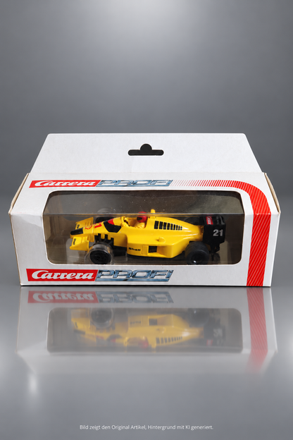 Carrera Profi Formel-1 Slotcar Nr. 21 Art. 71410 gelb Shell-Beschriftung unbespielt in Originalverpackung