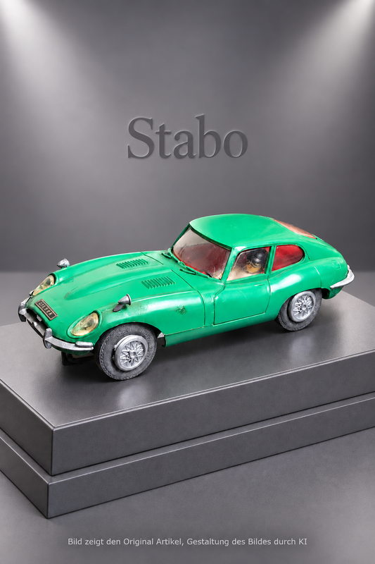 Stabo Slotcar – grünes Coupé Jaguar E Type Vintage 60er Jahre