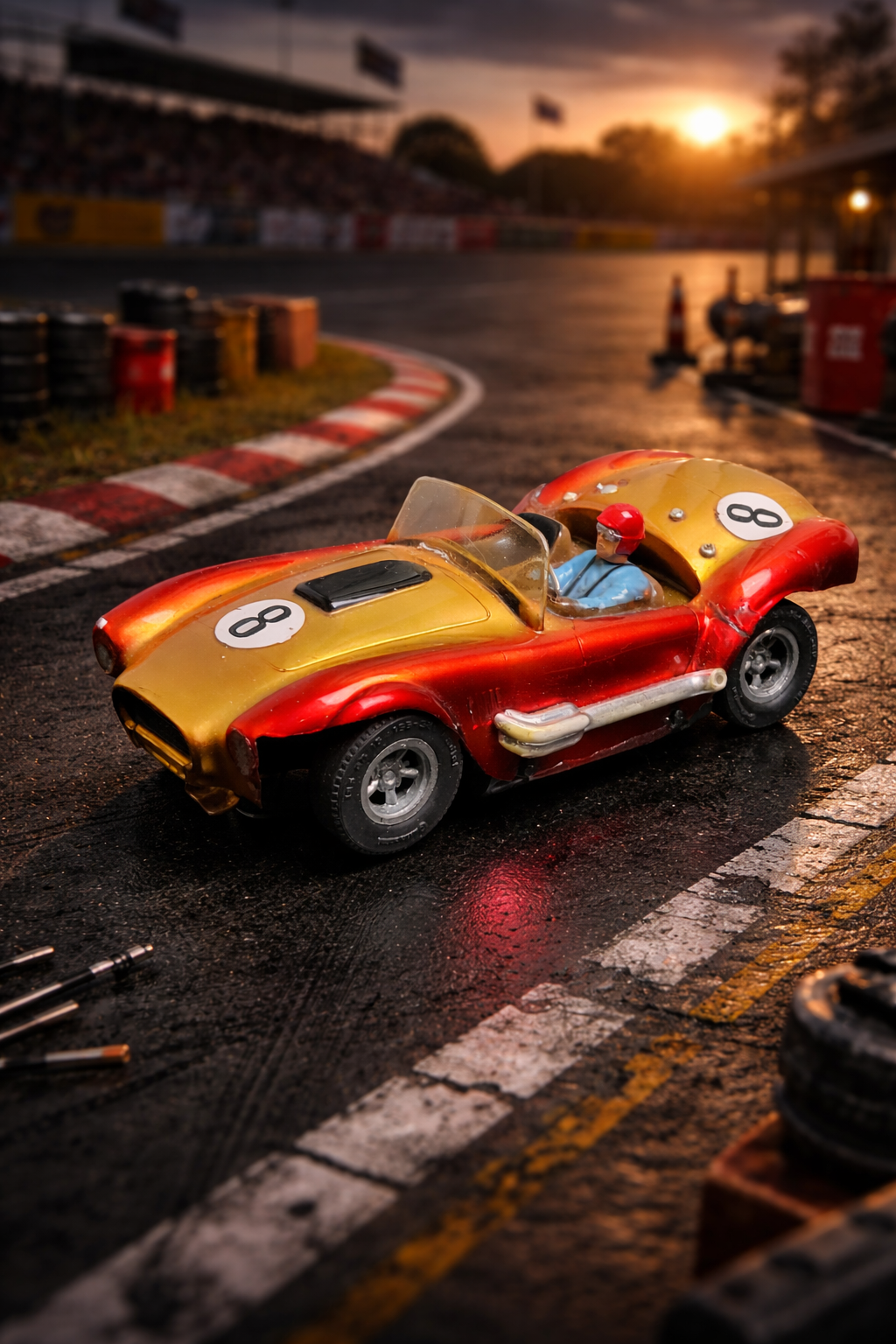 Carrera Slotcar Universal 1:32 Cobra Roadster Nr. 40603 Lexan Rennwagen