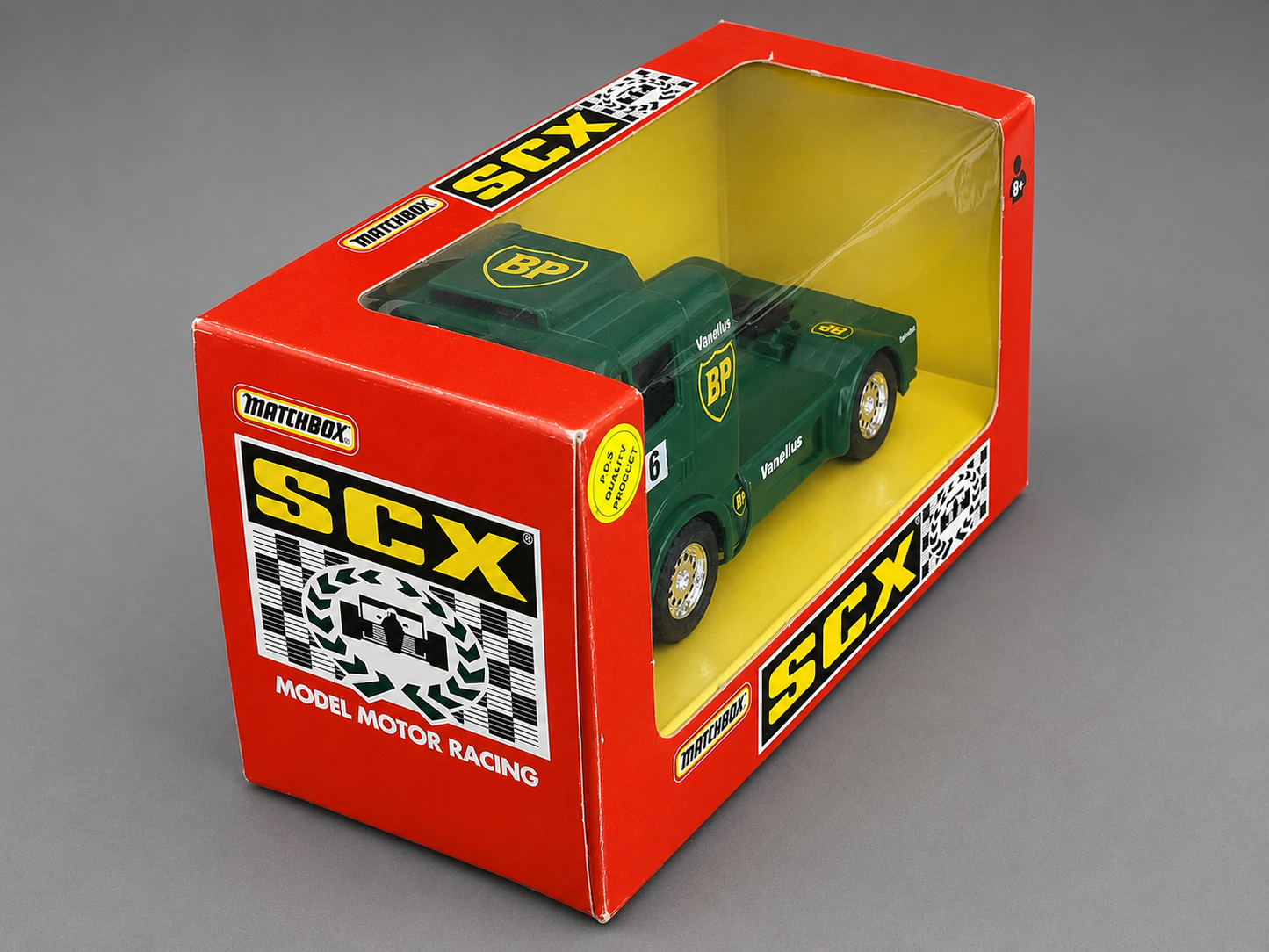 Matchbox SCX Mercedes Renntruck BP Nr 6 Ref 83640 Slotcar Vintage Neu in OVP