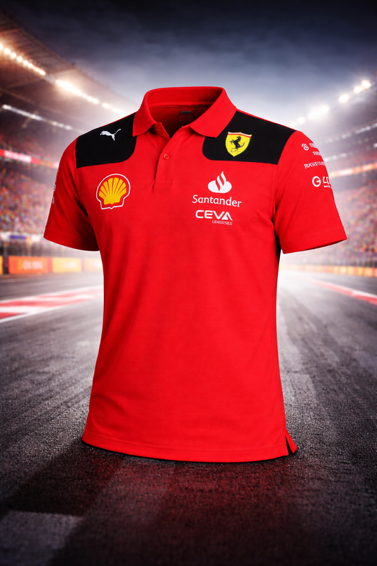 Scuderia Ferrari PUMA X F1 Polo-Shirt Herren Rot Formel 1 Motorsport NEU