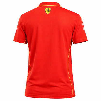 PUMA Scuderia Ferrari F1 Polo Shirt mit Reißverschluss Rot Gr. XL Neu Baumwolle
