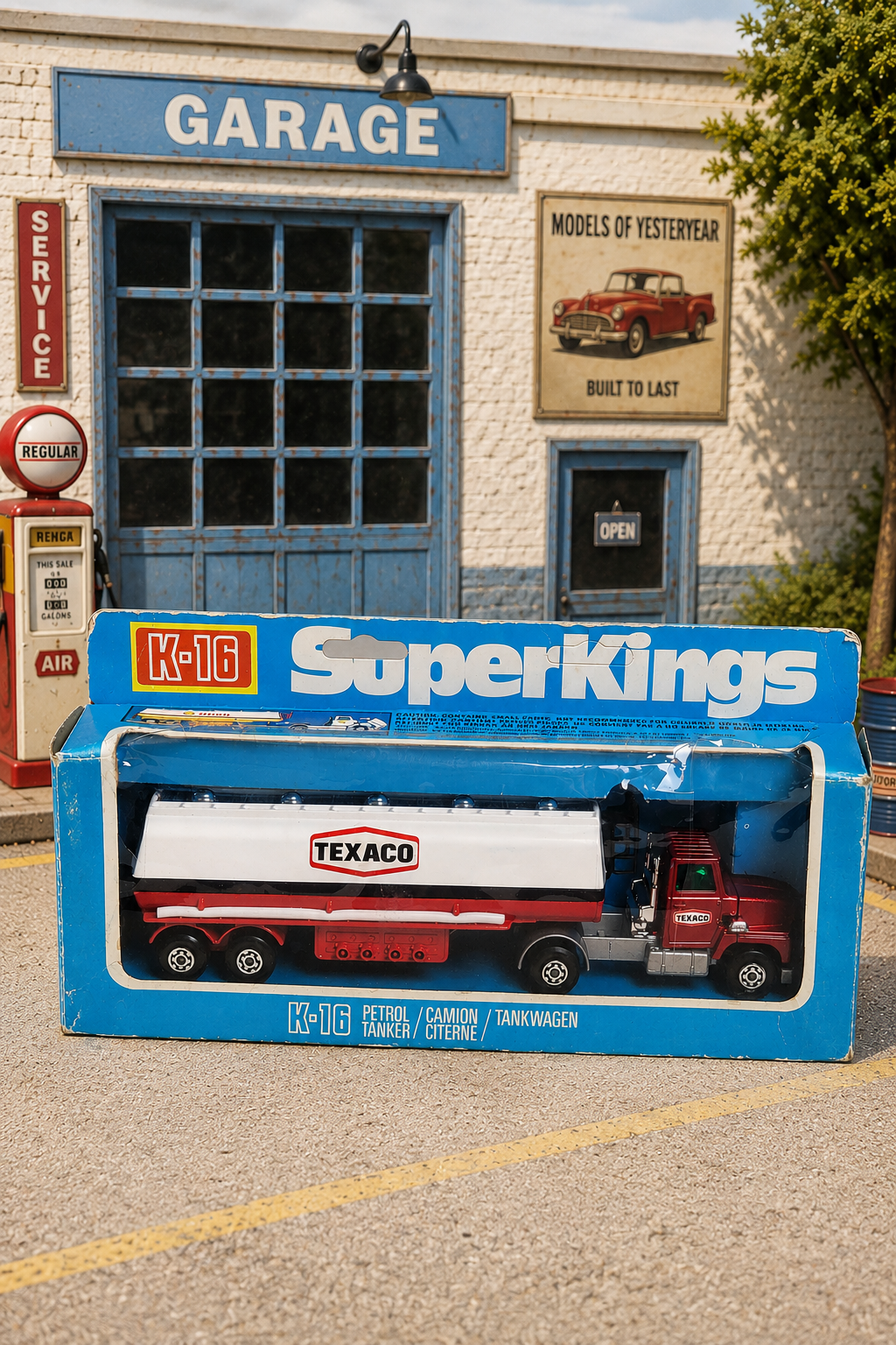 Matchbox SuperKings K-16 Petrol Tanker TEXACO – Vintage Tankwagen Modellauto 1978, originalverpackt und unbespielt
