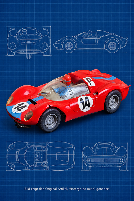 Carrera Exclusiv Ferrari Dino Nr. 14, Slotcar im Maßstab 1:24, Art.-Nr. 20401