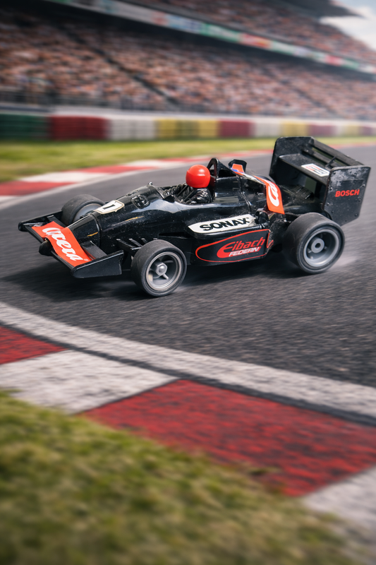 Carrera Profi Car Racing F1 Sonax schwarz Vintage Slotcar 1:24 – Produktansicht