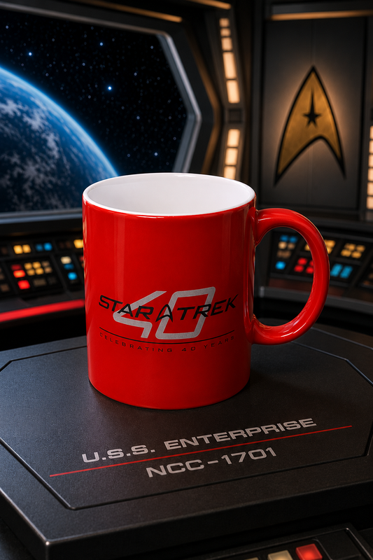 Roter Star Trek 40 Jahre Jubiläums-Kaffeebecher