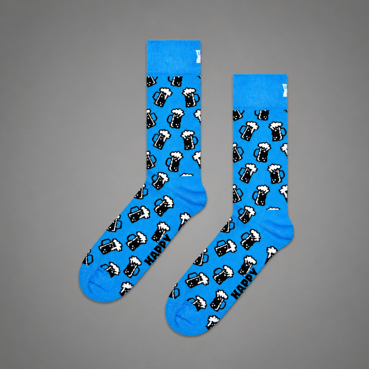 Happy Socks Beer Edition – 3 Paar Baumwoll Socken in Bierkrug-Geschenkbox 41–46