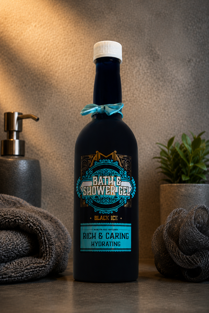 Bad & Shower Gel Black Ice Hydrating – 750 ml Flasche für Herren