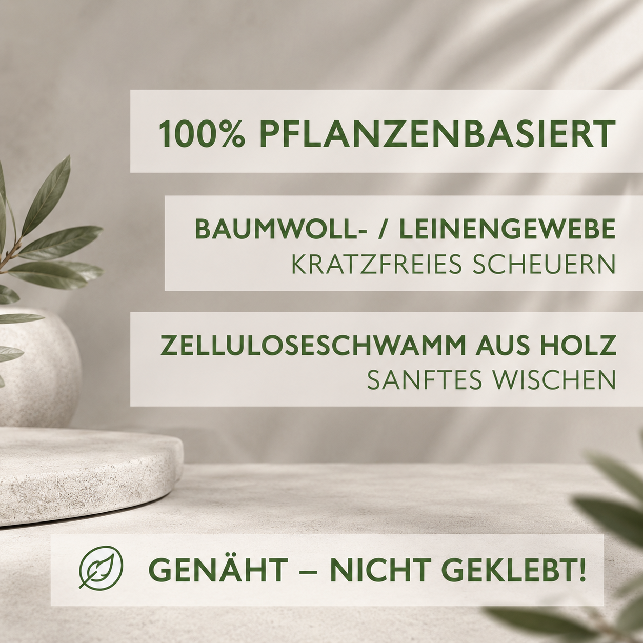 4 Stück Swuper Spülschwamm Luffa nachhaltig waschbar plastikfrei Küchenschwamm