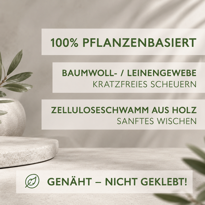 4 Stück Swuper Spülschwamm Luffa nachhaltig waschbar plastikfrei Küchenschwamm