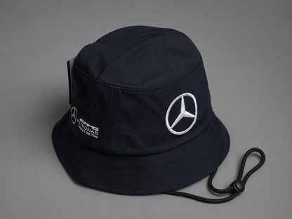 Mercedes Benz AMG Petronas Formula One Team Angler Hut Bucket Hat Schwarz