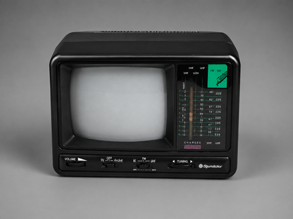 Roadstar TV-412E Vintage Mini-Fernseher 5" Schwarz-Weiß TV – tragbar