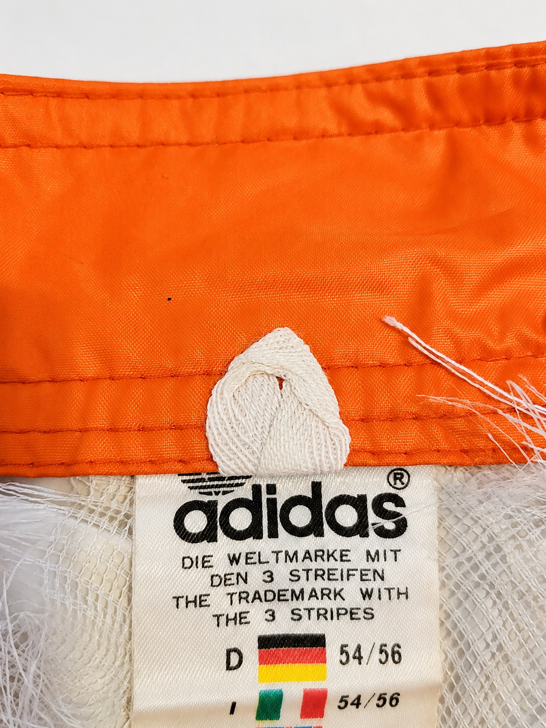 Real Vintage adidas Regenjacke 70er 80er Orange Trefoil Windbreaker Jacke Retro