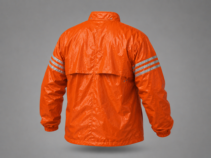 Real Vintage adidas Regenjacke 70er 80er Orange Trefoil Windbreaker Jacke Retro