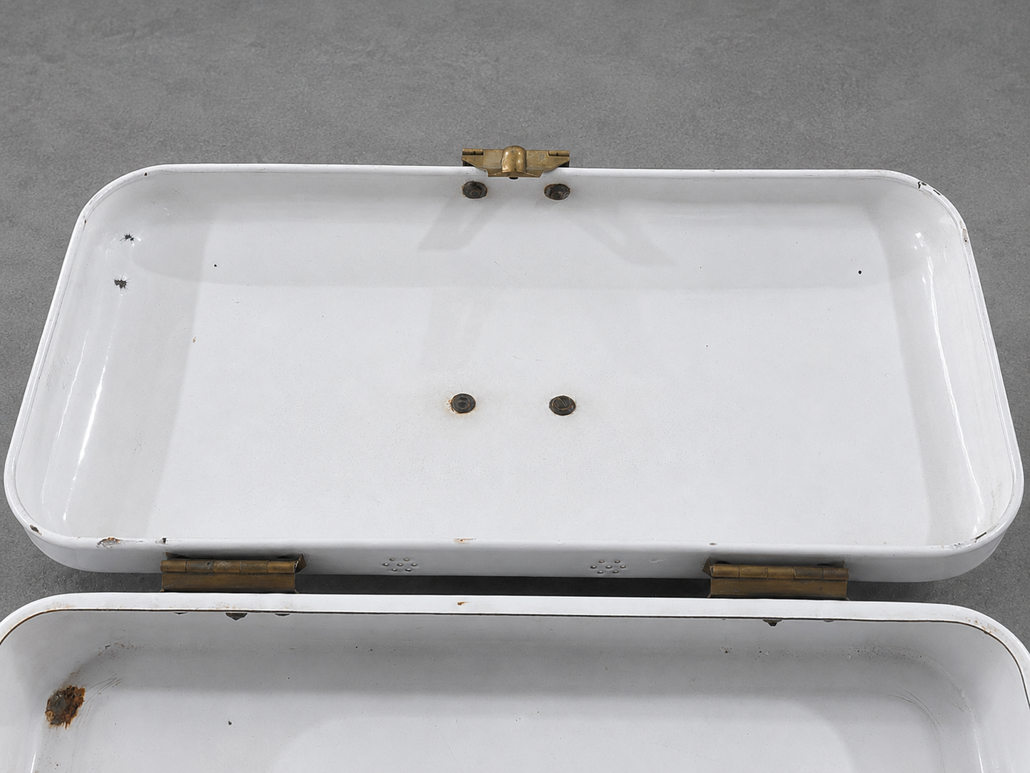 Antiker Emaille Brotkasten Bing Werke Germany Art Déco ca. 1920/30er