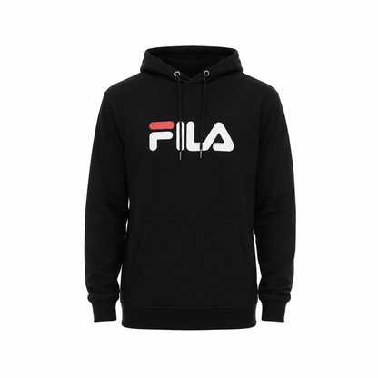 FILA Barumini Hoodie Schwarz Kapuzenpullover Sweatshirt Pullover mit Logo Neu mit Etikett
